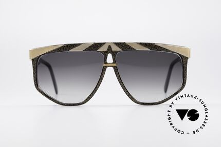 Alpina G82 No Retro Sunglasses Old 80's, conspicuous frame design with ornamenting details, Made for Men and Women