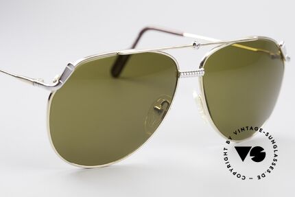 Alpina PG 902 Vintage Golf Sunglasses, with grass-green lenses for a high-contrast vision, Made for Men