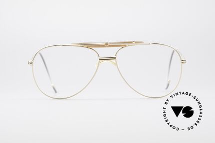 Alpina PCF Gold Plated 90's Sports Frame, gold-plated frame with flexible sports temples, Made for Men