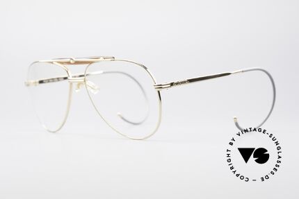 Alpina PCF Gold Plated 90's Sports Frame, classic aviator design & with orig. Alpina case, Made for Men