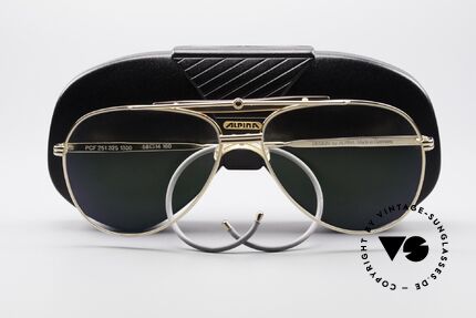 Alpina PCF Gold Plated 90's Sports Frame, the frame can be glazed with lenses of any kind, Made for Men