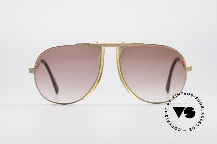 Willy Bogner 7004 Adjustable 80's Sunglasses, steplessely variable temples by Eschenbach; practical, Made for Men