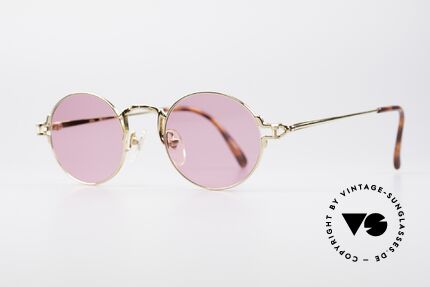 Jean Paul Gaultier 55-3171 Round 90's Frame Gold Plated, but with some fancy frame details (distinctive J.P.G), Made for Men and Women Jean Paul Gaultier 55-3171 Round 90's Frame Gold Plated, but with some fancy frame details (distinctive J.P.G), Made for Men and Women