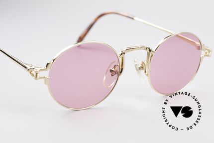 Jean Paul Gaultier 55-3171 Round 90's Frame Gold Plated, unworn (like all our old 90s Gaultier designer shades), Made for Men and Women Jean Paul Gaultier 55-3171 Round 90's Frame Gold Plated, unworn (like all our old 90s Gaultier designer shades), Made for Men and Women