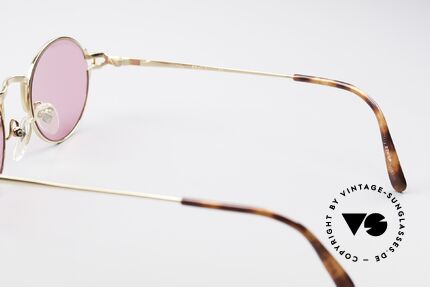 Jean Paul Gaultier 55-3171 Round 90's Frame Gold Plated, NO retro eyewear; a rare ORIGINAL with fancy lenses, Made for Men and Women Jean Paul Gaultier 55-3171 Round 90's Frame Gold Plated, NO retro eyewear; a rare ORIGINAL with fancy lenses, Made for Men and Women