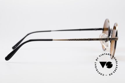 Jean Paul Gaultier 55-9671 Round 90's JPG Sunglasses, frame can be glazed with optical lenses, too!, Made for Men and Women