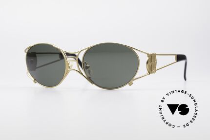 Jean Paul Gaultier 58-6101 90's Steampunk Sunglasses, rare 90's designer sunglasses by Jean Paul GAULTIER, Made for Men and Women