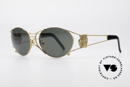 Jean Paul Gaultier 58-6101 90's Steampunk Sunglasses, often called as "steampunk sunglasses" in these days, Made for Men and Women