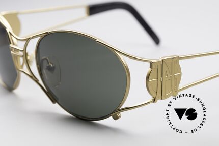 Jean Paul Gaultier 58-6101 90's Steampunk Sunglasses, top-notch craftsmanship, made in JAPAN (100% UV), Made for Men and Women