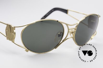 Jean Paul Gaultier 58-6101 90's Steampunk Sunglasses, unworn original (collector's item & true eye-catcher), Made for Men and Women