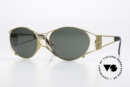 Jean Paul Gaultier 58-6101 90's Steampunk Sunglasses Details