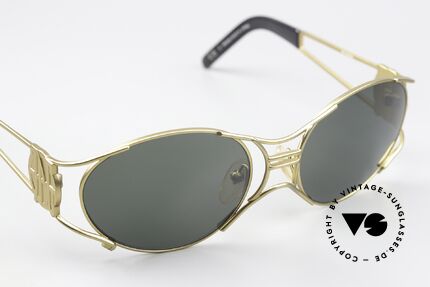 Jean Paul Gaultier 58-6101 90's Steampunk Sunglasses, unworn original (collector's item & true eye-catcher), Made for Men and Women