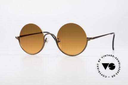 Jean Paul Gaultier 55-7163 Round Vintage Sunglasses, round 1990's sunglasses by Jean Paul Gaultier, Made for Men and Women