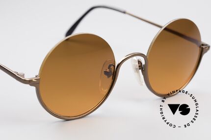 Jean Paul Gaultier 55-7163 Round Vintage Sunglasses, NO retro glasses, but a rare original from 1997, Made for Men and Women