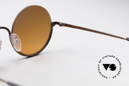 Jean Paul Gaultier 55-7163 Round Vintage Sunglasses, frame could be glazed with optical lenses, too, Made for Men and Women