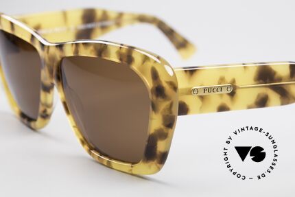 Emilio Pucci PU63 Jackie Kennedy Sunglasses, unused rarity with great pattern (+ hard case by FURLA), Made for Women