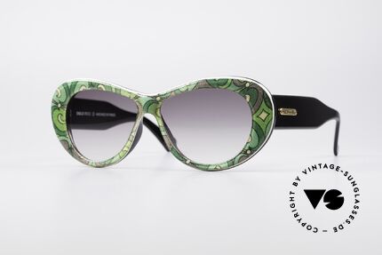 Emilio Pucci PU57 Sophia Loren Sunglasses, artful VINTAGE designer sunglasses by Emilio PUCCI, Made for Women