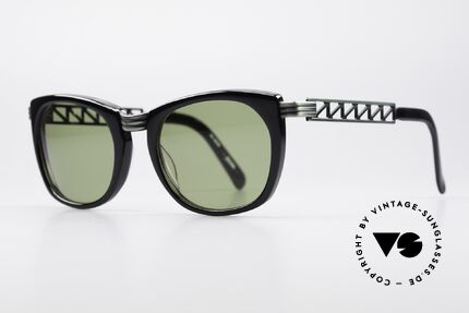 Jean Paul Gaultier 56-0272 90's Steampunk Sunglasses, "rusty green" finish & with green sun lenses, Made for Men and Women