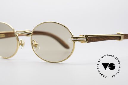 Cartier Giverny Oval Wood Sunglasses, model of the legendary 'PRECIOUS WOOD' collection, Made for Men and Women