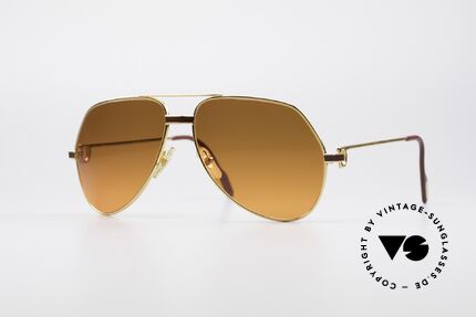 Cartier Vendome Laque - L Luxury 80's Aviator Sunglasses Details