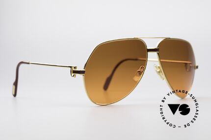 Cartier Vendome Laque - L Luxury 80's Aviator Sunglasses, this pair (with LAQUE decor) in LARGE size 62-14, 140, Made for Men and Women