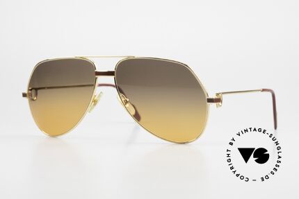 Cartier Vendome Laque - L Luxury 80's Aviator Sunglasses Details