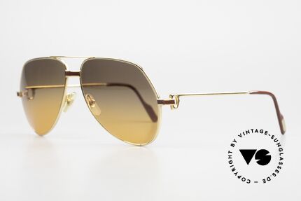 Cartier Vendome Laque - L Luxury 80's Aviator Sunglasses, this pair (with LAQUE decor) in LARGE size 62-14, 140, Made for Men and Women