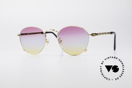 Jean Paul Gaultier 55-1178 Gold Plated Panto Sunglasses, precious designer sunglasses by Jean P. Gaultier, Made for Men and Women