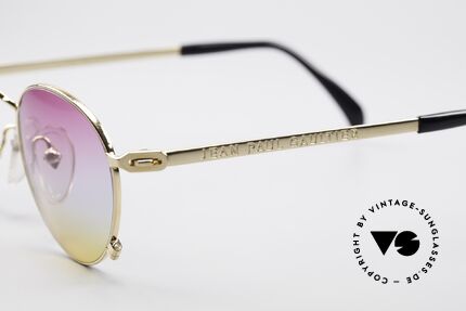 Jean Paul Gaultier 55-1178 Gold Plated Panto Sunglasses, new old stock (like all our RARE designer shades), Made for Men and Women