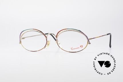 Casanova TSC1 80's Art Eyeglass-Frame, glamorous CASANOVA eyeglasses from around 1985, Made for Women