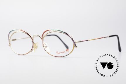Casanova TSC1 80's Art Eyeglass-Frame, colorful frame with own "eyelashes" ;-) ... see picture!, Made for Women
