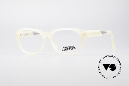Jean Paul Gaultier 55-1071 Translucent Vintage Frame, 1990s vintage designer eyeglasses by Jean P. Gaultier, Made for Men and Women