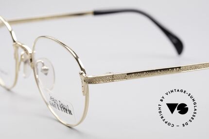 Jean Paul Gaultier 55-3183 Gold-Plated Titanium Frame, unworn; one of a kind (like all our vintage 90's specs), Made for Men and Women