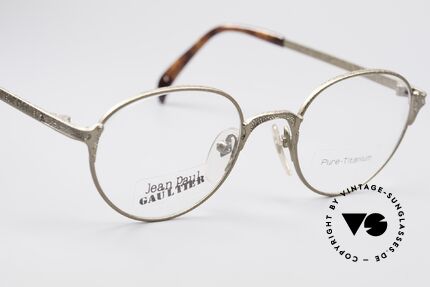Jean Paul Gaultier 55-3183 90's Titanium Eyeglasses, NO retro fashion, but a rare original from app. 1998, Made for Men and Women