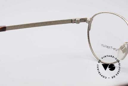 Jean Paul Gaultier 55-3183 90's Titanium Eyeglasses, the metal frame fits lenses (optical / sun) of any kind, Made for Men and Women