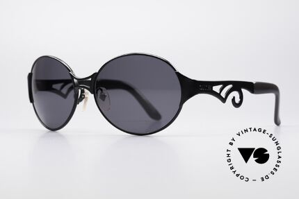 Jean Paul Gaultier 56-6108 90's Ladies Sunglasses, large, round frame; simply chic & feminine, Made for Women