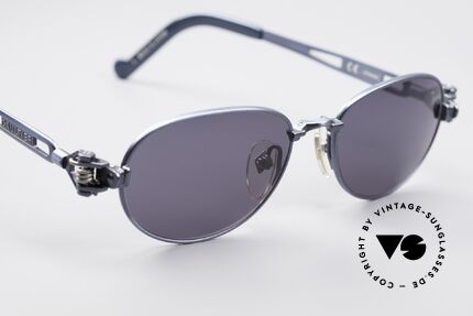 Jean Paul Gaultier 56-8102 Oval Industrial Sunglasses, NO retro sunglasses, but a rare original from 1995, Made for Men and Women