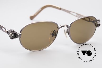 Jean Paul Gaultier 56-8102 Oval Steampunk Sunglasses, NO retro sunglasses, but a rare original from 1995, Made for Men and Women