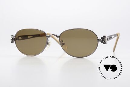 Jean Paul Gaultier 56-8102 Oval Steampunk Sunglasses Details