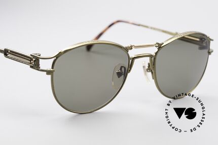 Jean Paul Gaultier 56-5107 Steampunk Panto Sunglasses, NO retro, but an unique vintage original from 1997, Made for Men and Women