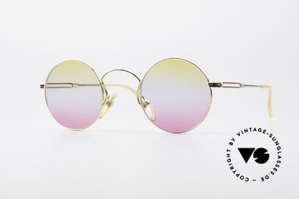 Jean Paul Gaultier 55-0172 Gold-Plated Round Frame, designer sunglasses by Jean Paul Gaultier from 1994, Made for Men and Women