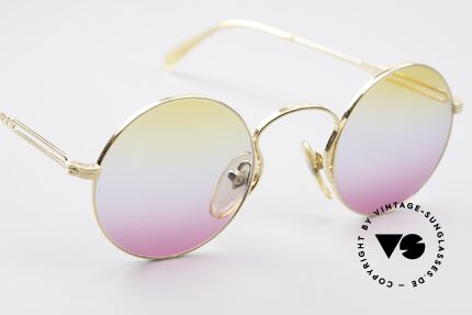 Jean Paul Gaultier 55-0172 Gold-Plated Round Frame, NO RETRO shades, but an old J.P. Gaultier original, Made for Men and Women