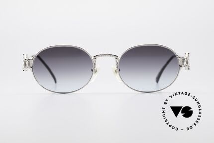 Jean Paul Gaultier 55-5110 Extraordinary Vintage Frame, spectacular frame with gray-blue gradient lenses, Made for Men and Women