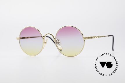Jean Paul Gaultier 55-9671 Gold Plated Round Frame, round Jean Paul Gaultier designer sunglasses, Made for Men and Women Jean Paul Gaultier 55-9671 Gold Plated Round Frame, round Jean Paul Gaultier designer sunglasses, Made for Men and Women