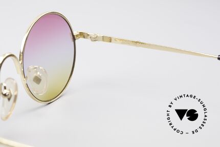 Jean Paul Gaultier 55-9671 Gold Plated Round Frame, frame can be glazed with optical lenses, too!, Made for Men and Women Jean Paul Gaultier 55-9671 Gold Plated Round Frame, frame can be glazed with optical lenses, too!, Made for Men and Women