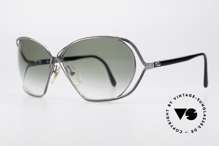 Christian Dior 2499 Ladies XL 80's Sunglasses, artistical wired metal frame (unique & full of verve), Made for Women