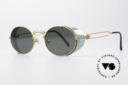 Jean Paul Gaultier 58-6105 Terminator Steampunk Shades, many very interesting  "retro-futuristic" frame elements, Made for Men and Women