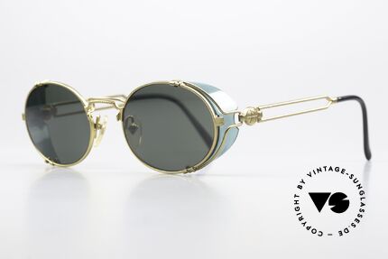 Jean Paul Gaultier 58-6105 Terminator Steampunk Shades, many very interesting  "retro-futuristic" frame elements, Made for Men and Women