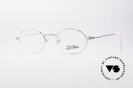 Jean Paul Gaultier 55-6105 Oval Vintage Eyeglasses, oval vintage glasses by Jean Paul Gaultier from 1997, Made for Men and Women Jean Paul Gaultier 55-6105 Oval Vintage Eyeglasses, oval vintage glasses by Jean Paul Gaultier from 1997, Made for Men and Women