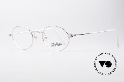 Jean Paul Gaultier 55-6105 Oval Vintage Eyeglasses, high-end frame (typically Gaultier); made in JAPAN, Made for Men and Women Jean Paul Gaultier 55-6105 Oval Vintage Eyeglasses, high-end frame (typically Gaultier); made in JAPAN, Made for Men and Women